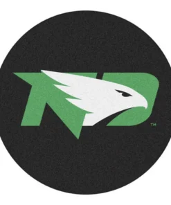 Fanmats NCAA Puck Shaped Mat 27" Diameter - University Of North Dakota Fighting Hawks