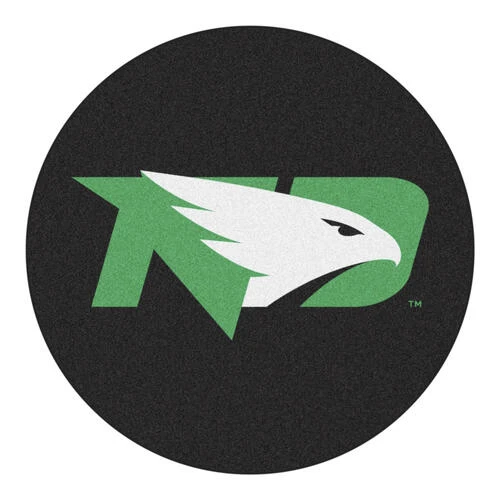 Fanmats NCAA Puck Shaped Mat 27" Diameter - University Of North Dakota Fighting Hawks 1 Fanmats NCAA Puck Shaped Mat 27" Diameter - University Of North Dakota Fighting Hawks