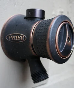 Prier® P-118 1/2" Crimp PEX Crimp X 4" L Oil Rubbed Bronze Finish Single-Handle Hot & Cold Anti-Siphon Wall Hydrant 5 Prier® P-118 1/2" Crimp PEX Crimp X 4" L Oil Rubbed Bronze Finish Single-Handle Hot & Cold Anti-Siphon Wall Hydrant -Dakota Store 2