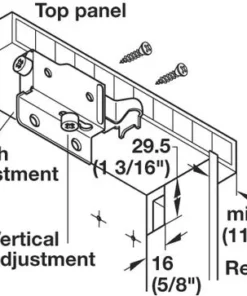 Dakota Closets™ Black Closet Upright Hang Brackets -Dakota Store 2110497 ALT