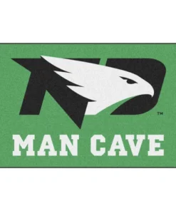 Fanmats NCAA Man Cave Starter Mat 19" X 30" - University Of North Dakota Fighting Hawks