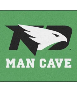 Fanmats NCAA Man Cave Tailgater Mat 5' X 6' - University Of North Dakota Fighting Hawks