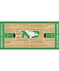 Fanmats NCAA Basketball Court Runner Mat 2'6" X 6' - University Of North Dakota Fighting Hawks
