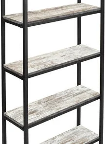 Dakota™ 5-Shelf Barnwood Decorative Bookshelf