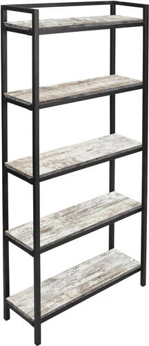 Dakota™ 5-Shelf Barnwood Decorative Bookshelf 1 Dakota™ 5-Shelf Barnwood Decorative Bookshelf