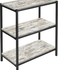 Dakota™ 3-Shelf Barnwood Modern Bookshelf