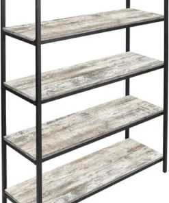 Dakota™ 5-Shelf Barnwood Modern Bookshelf