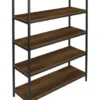 Dakota™ 5-Shelf Bourbon Thick Modern Bookshelf
