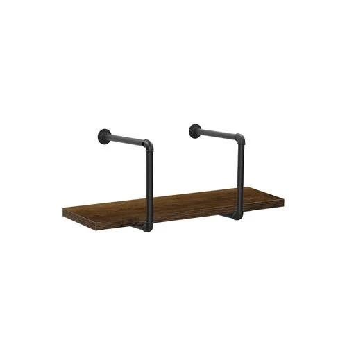 Dakota™ 36"W X 14"D Bourbon Thick Pipe Wall Shelf 1 Dakota™ 36"W X 14"D Bourbon Thick Pipe Wall Shelf