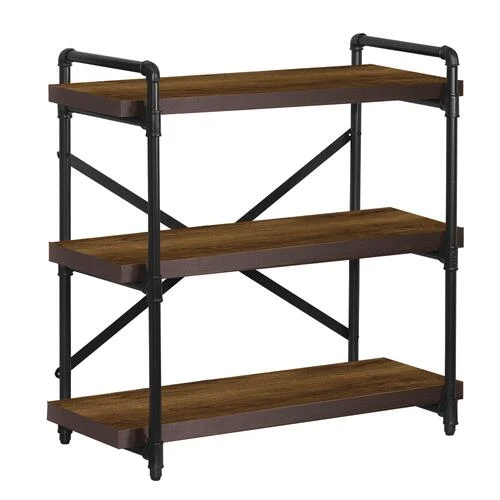 Dakota™ 3-Shelf Bourbon Thick Pipe Bookshelf Dakota™ 3-Shelf Bourbon Thick Pipe Bookshelf -Dakota Store 290 1674 Bourbon