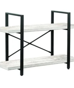 Dakota™ 2-Shelf Barnwood Designer Bookshelf