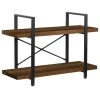 Dakota™ 2-Shelf Bourbon Thick Designer Bookshelf