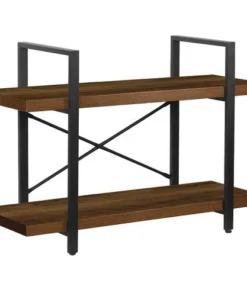 Dakota™ 2-Shelf Bourbon Thick Designer Bookshelf