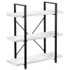 Dakota™ 3-Shelf Barnwood Designer Bookshelf