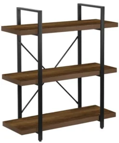 Dakota™ 3-Shelf Bourbon Thick Designer Bookshelf