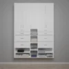 Dakota Closets™ 62-5/8"W X 86-1/2"H White Closet System