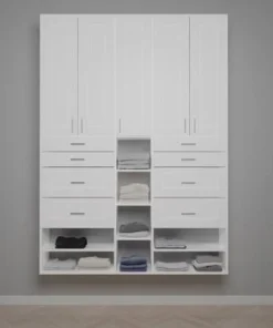 Dakota Closets™ 62-5/8"W X 86-1/2"H White Closet System