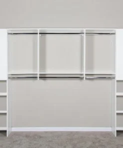 Dakota Closets™ 136"W X 86-1/2"H White Closet System