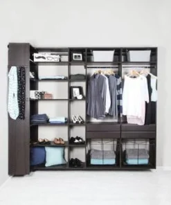Dakota Closets™ 101"W X 86-1/2"H Java Closet System -Dakota Store 290 5615 P NonPrintSCN2