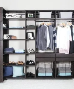 Dakota Closets™ 101"W X 86-1/2"H Java Closet System -Dakota Store 290 5615 P NonPrintSCN3