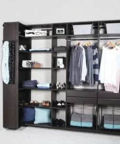 Dakota Closets™ 101"W X 86-1/2"H Java Closet System -Dakota Store 290 5615 P NonPrintSCN4