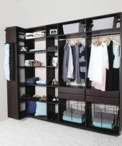 Dakota Closets™ 101"W X 86-1/2"H Java Closet System -Dakota Store 290 5615 P NonPrintSCN5