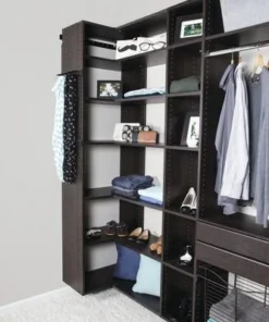 Dakota Closets™ 101"W X 86-1/2"H Java Closet System -Dakota Store 290 5615 P NonPrintSCN7