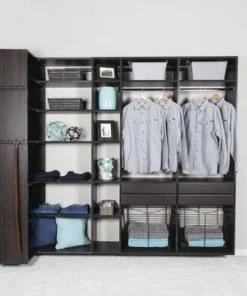 Dakota Closets™ 101"W X 86-1/2"H Java Closet System -Dakota Store 290 5615 P PrintSCN1