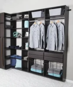 Dakota Closets™ 101"W X 86-1/2"H Java Closet System -Dakota Store 290 5615 P PrintSCN5