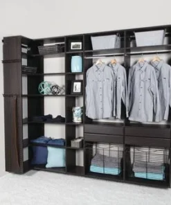 Dakota Closets™ 101"W X 86-1/2"H Java Closet System -Dakota Store 290 5615 P PrintSCN6