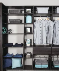 Dakota Closets™ 101"W X 86-1/2"H Java Closet System -Dakota Store 290 5615 P PrintSCN8