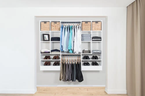 Dakota Closets™ 75"W X 61"H White Closet System 2 Dakota Closets™ 75"W X 61"H White Closet System - Image 2