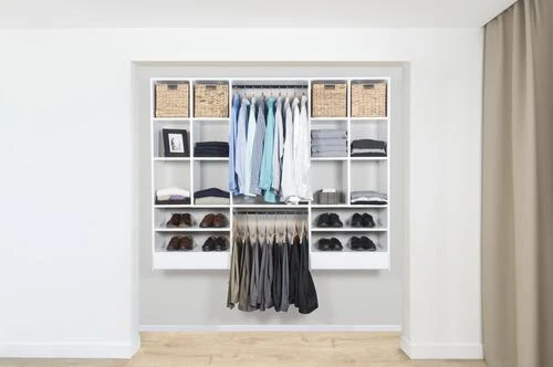 Dakota Closets™ 75"W X 61"H White Closet System 2 Dakota Closets™ 75"W X 61"H White Closet System - Image 2