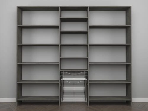 Dakota Closets™ 99"W x 86-1/2"H Charcoal Closet System Dakota Closets™ 99"W X 86-1/2"H Charcoal Closet System -Dakota Store 2905351 No Props CMYK