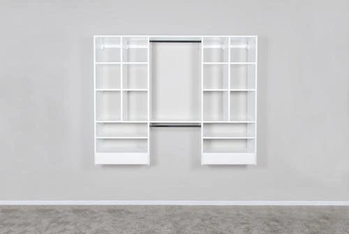 Dakota Closets™ 75"W X 61"H White Closet System 1 Dakota Closets™ 75"W X 61"H White Closet System