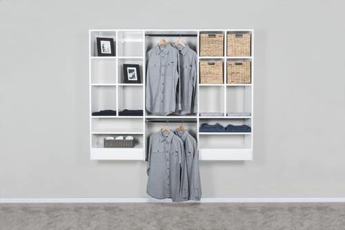 Dakota Closets™ 75"W X 61"H White Closet System 3 Dakota Closets™ 75"W X 61"H White Closet System - Image 3