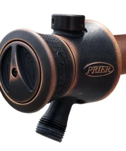 PrierĀ® P-118 1/2" Crimp PEX Crimp X 4" L Oil Rubbed Bronze Finish Single-Handle Hot & Cold Anti-Siphon Wall Hydrant