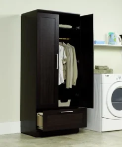 Sauder® HomePlus Dakota Oak® Wardrobe/Storage Cabinet -Dakota Store 411312 134 04rtQM