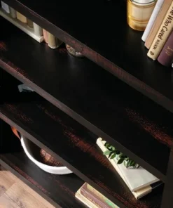 Sauder® Dakota Pass® Char Pine® 5-Shelf Bookcase -Dakota Store 422595 165 002M