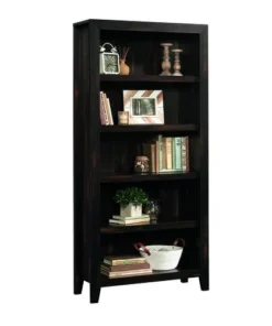 Sauder® Dakota Pass® Char Pine® 5-Shelf Bookcase -Dakota Store 422595 165 2CL