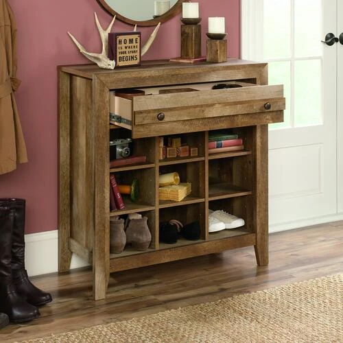 Sauder® Dakota Pass® Craftsman Oak® Entryway Storage Cabinet With USB Ports 3 Sauder® Dakota Pass® Craftsman Oak® Entryway Storage Cabinet With USB Ports - Image 3