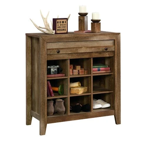Sauder® Dakota Pass® Craftsman Oak® Entryway Storage Cabinet With USB Ports 5 Sauder® Dakota Pass® Craftsman Oak® Entryway Storage Cabinet With USB Ports - Image 5