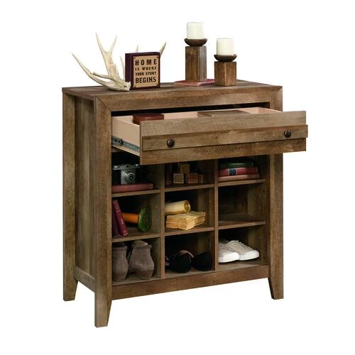 Sauder® Dakota Pass® Craftsman Oak® Entryway Storage Cabinet With USB Ports 4 Sauder® Dakota Pass® Craftsman Oak® Entryway Storage Cabinet With USB Ports - Image 4