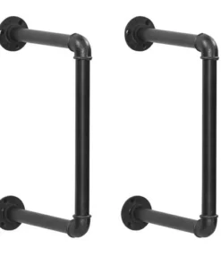 Dakota™ 10" Black Pipe 1-Shelf Bracket - 2 Pack