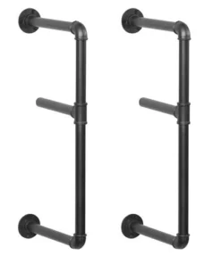 Dakota™ 10" Black Pipe 2-Shelf Bracket - 2 Pack
