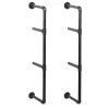 Dakota™ 10" Black Pipe 3-Shelf Bracket - 2 Pack