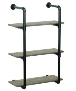 Dakota™ 10" Black Pipe 3-Shelf Bracket - 2 Pack 9 Dakota™ 10" Black Pipe 3-Shelf Bracket - 2 Pack -Dakota Store 49610 Shelves haven