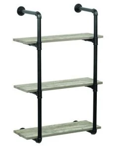 Dakota™ 10" Black Pipe 3-Shelf Bracket - 2 Pack 11 Dakota™ 10" Black Pipe 3-Shelf Bracket - 2 Pack -Dakota Store 49610 Shelves ponderosa