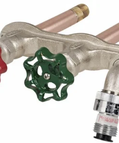 Prier® C-108 1/2" MIP X Sweat X 12" L Hot And Cold Anti-Siphon Heavy-Duty Wall Hydrant