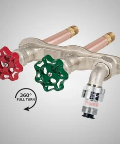 Prier® C-108 3/4" MIP X 1/2" FIP X 2" L Hot And Cold Anti-Siphon Heavy-Duty Wall Hydrant -Dakota Store C 108Websitenew 2